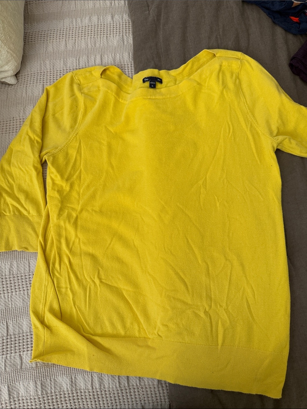 GAP Yellow Crewneck Sweater